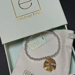 Enewton Classic sterling mixed metal 4mm bead bracelet - Inspire small gold charm - Juli's Wearable Art