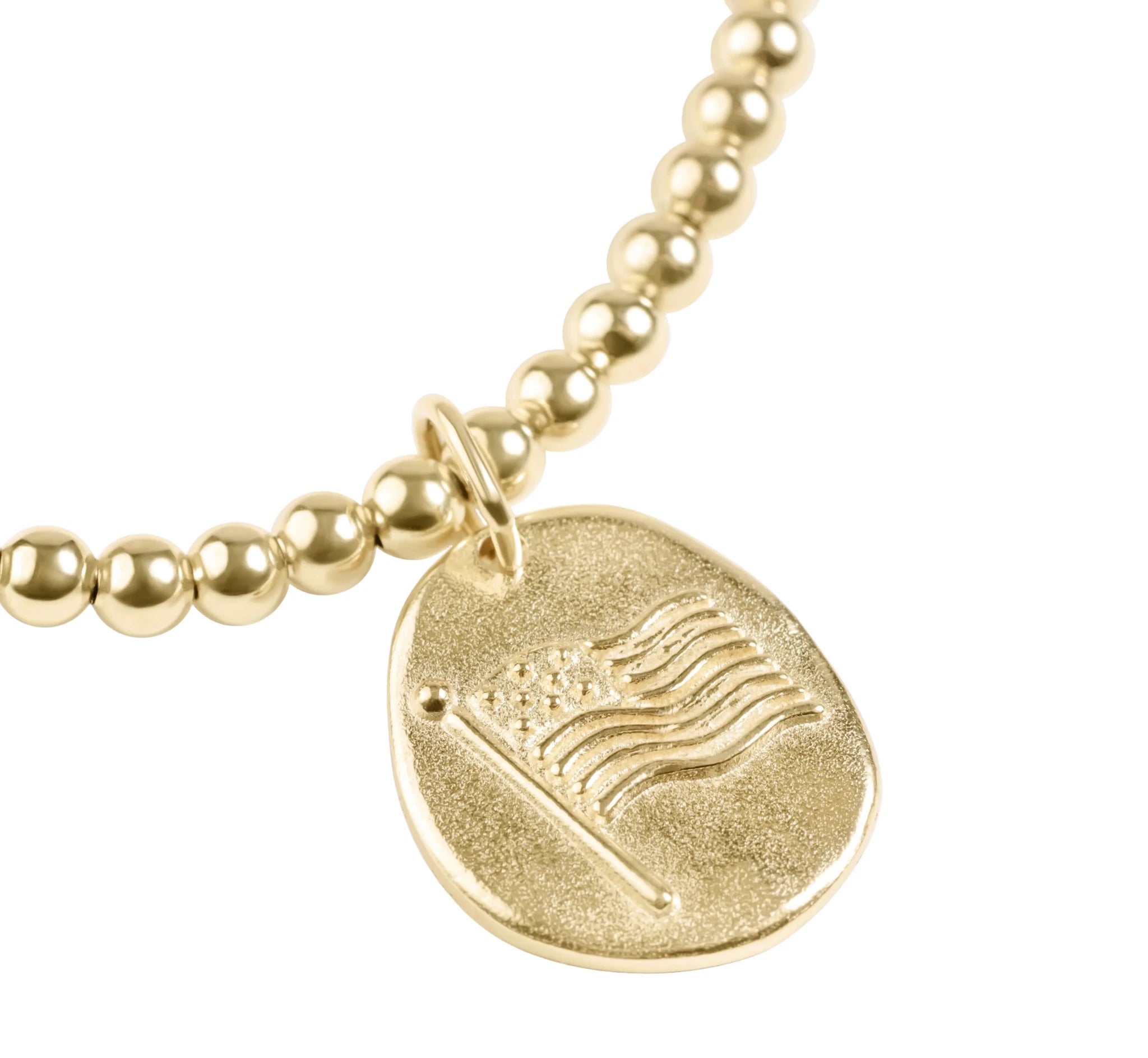 enewton Extends | Classic Gold 3mm Bracelet | Inspire America Gold Disc - Juli's Wearable Art