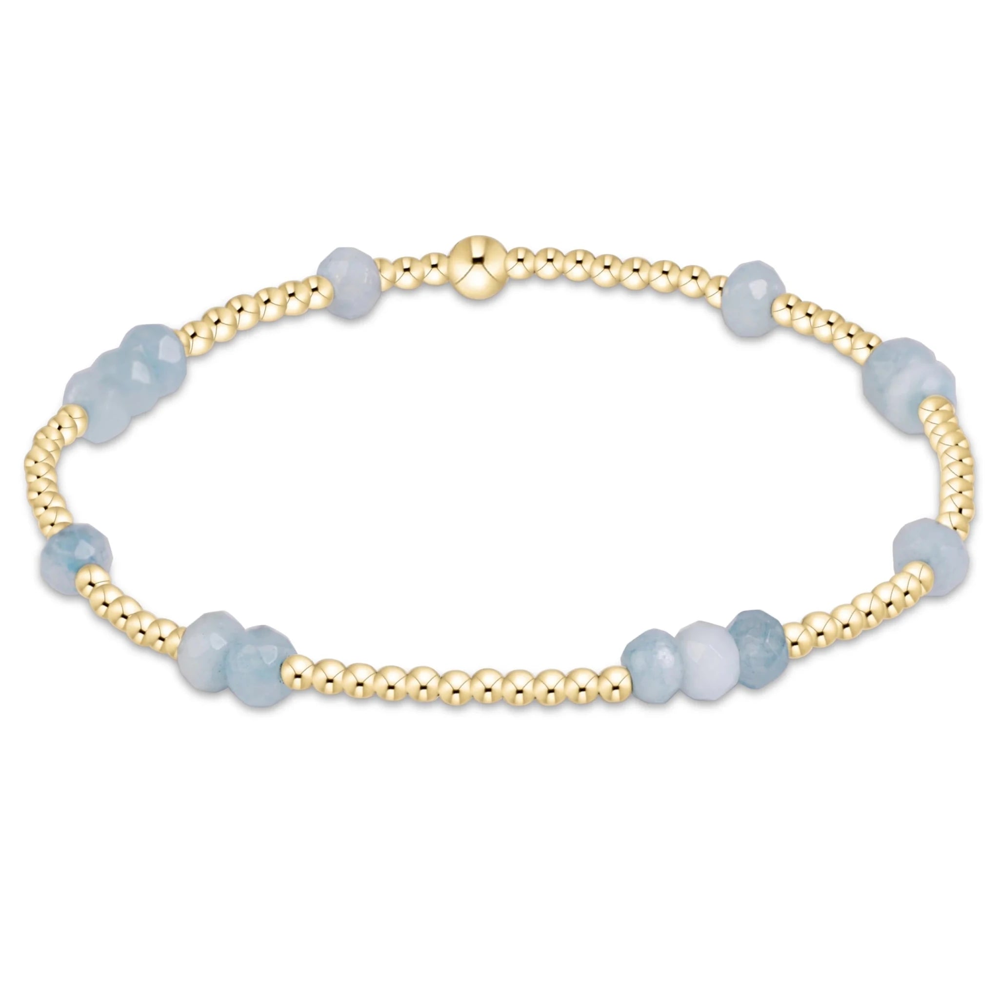 enewton Hope Unwritten Gemstone Bracelet | Gold | Aquamarine