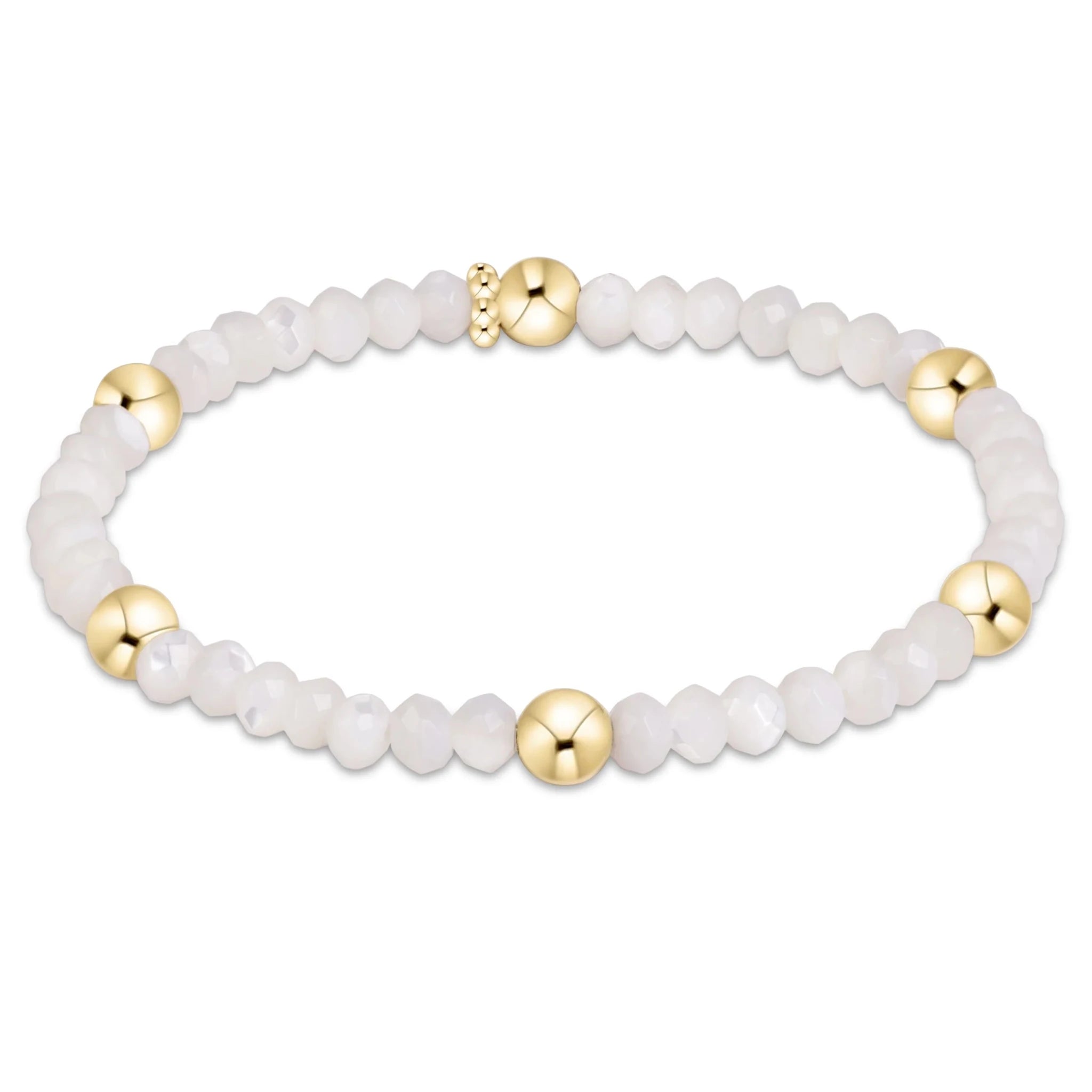 enewton Presence Gemstone 4mm | Gold | Mother of Pearl