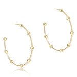 enewton Gold Beaded Simplicity Post Hoop Earrings - Juli's Wearable Art