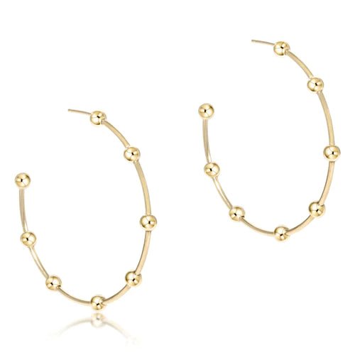 enewton Gold Beaded Simplicity Post Hoop Earrings - Juli's Wearable Art