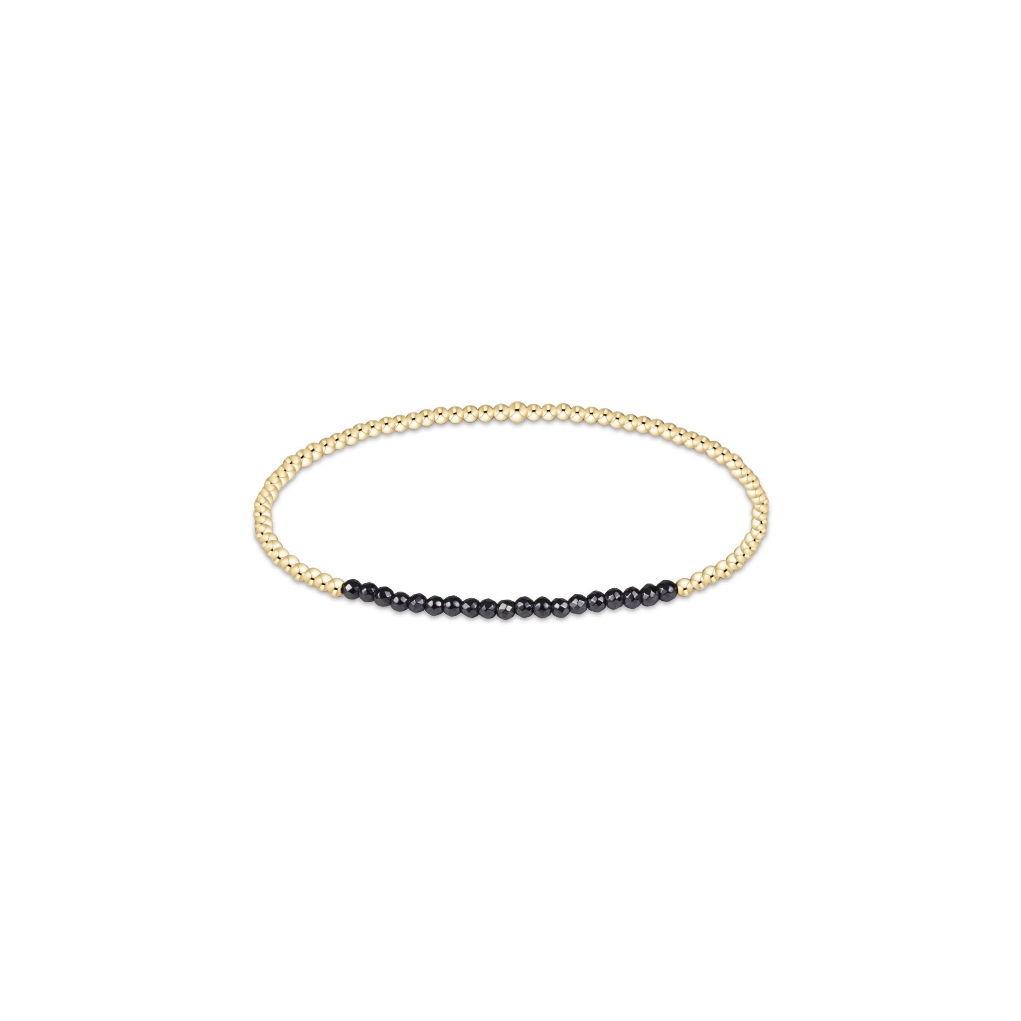 enewton Gold Bliss | Faceted Hematite 2mm Bracelet
