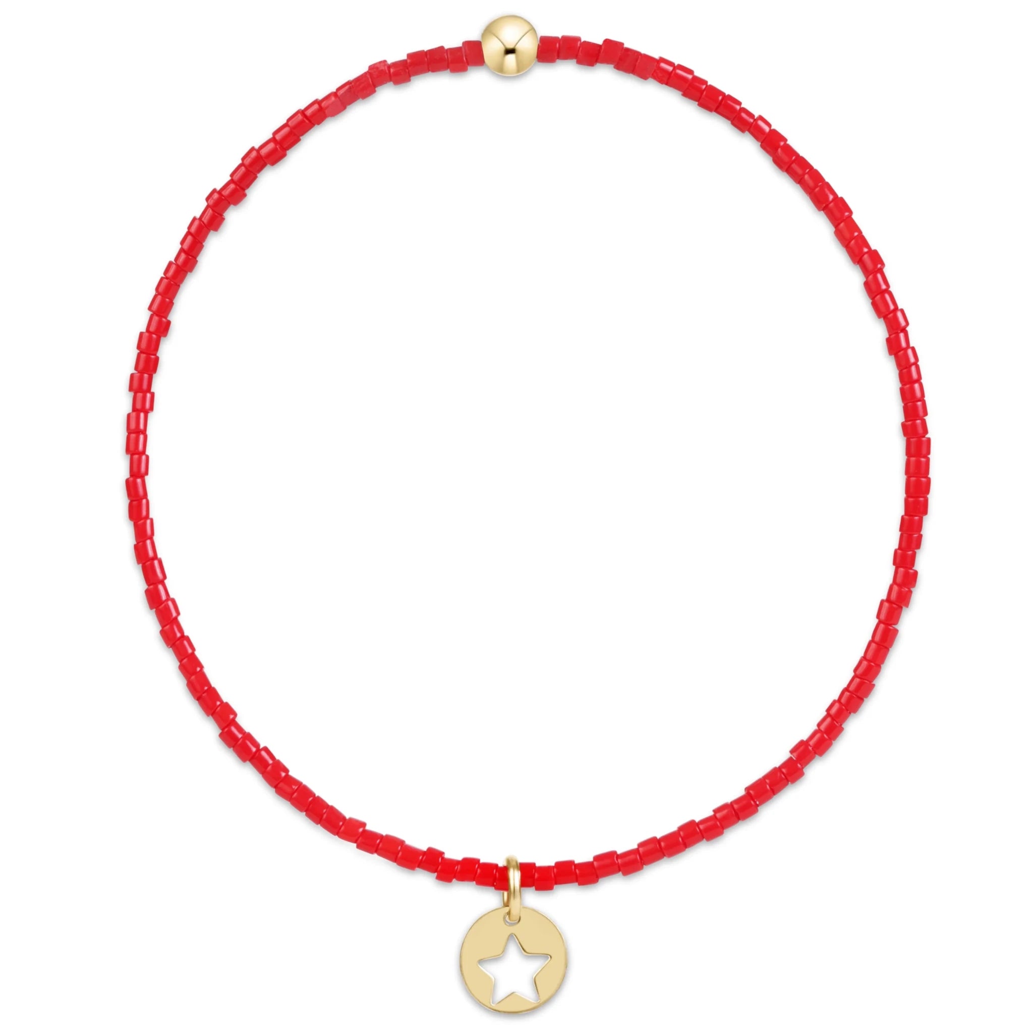 enewton Hope Classic Bracelet | Bright Red | Star Small Gold Disc - Juli's Wearable Art