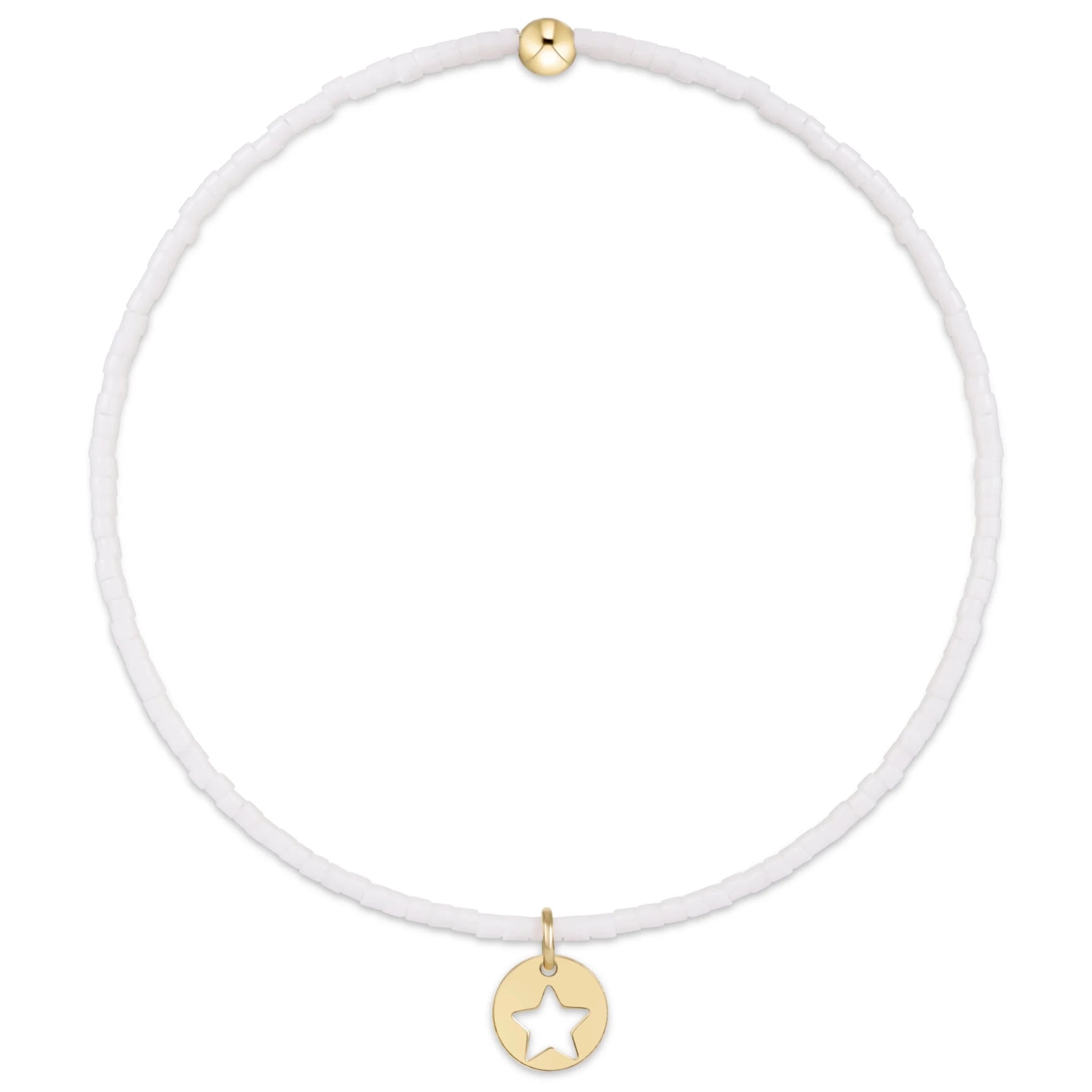 enewton Hope Classic Bracelet | White | Star Small Gold Disc - Juli's Wearable Art