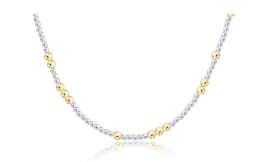 enewton Hope Unwritten | 15" Mixed Metal Choker Necklace | 3mm