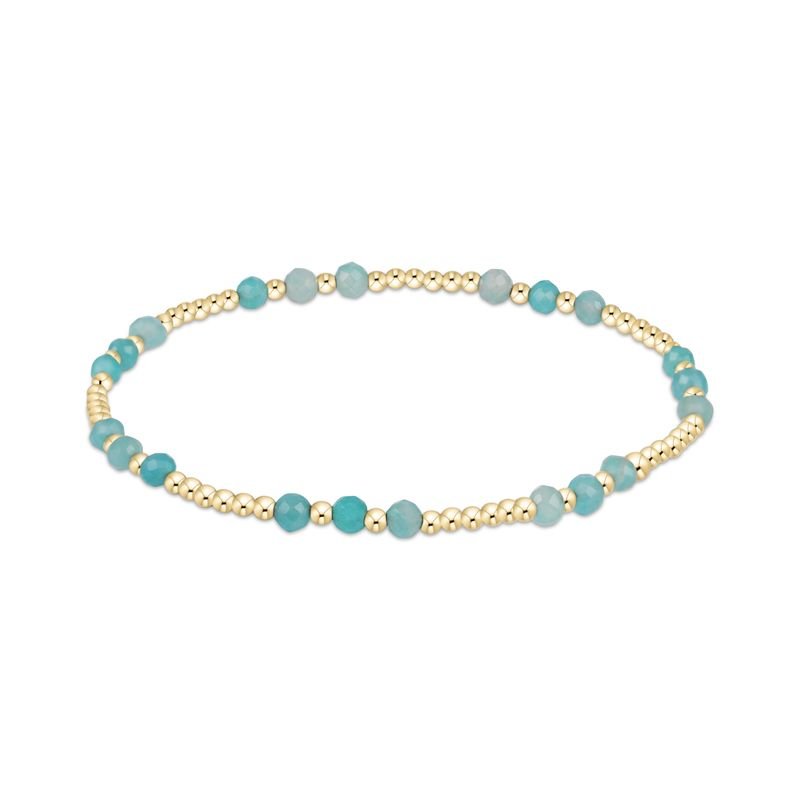 enewton Joy Gemstones 3mm Gold Bracelet | Amazonite - Juli's Wearable Art