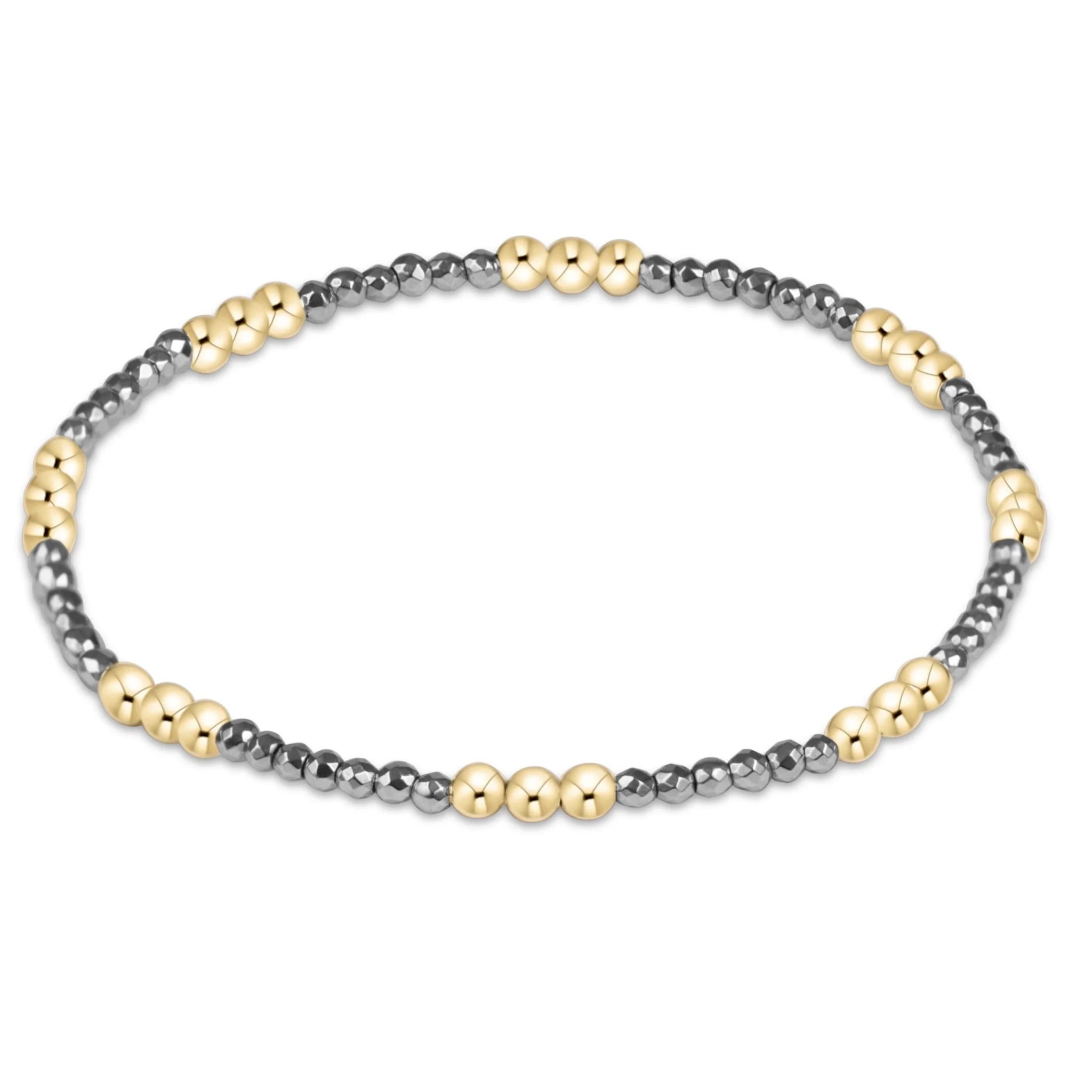 enewton Joy Silver Faceted Hematite 2mm Bracelet | Gold - Juli's Wearable Art