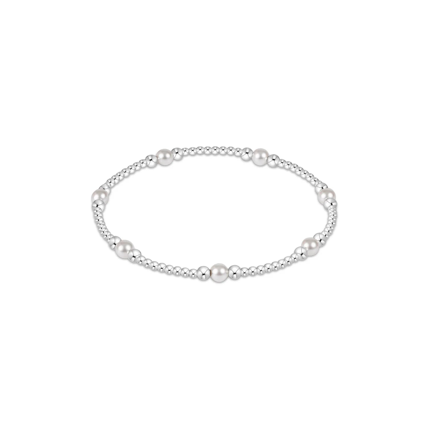enewton - Purpose Pearl 4mm Bead Bracelet - Sterling - Juli's Wearable Art