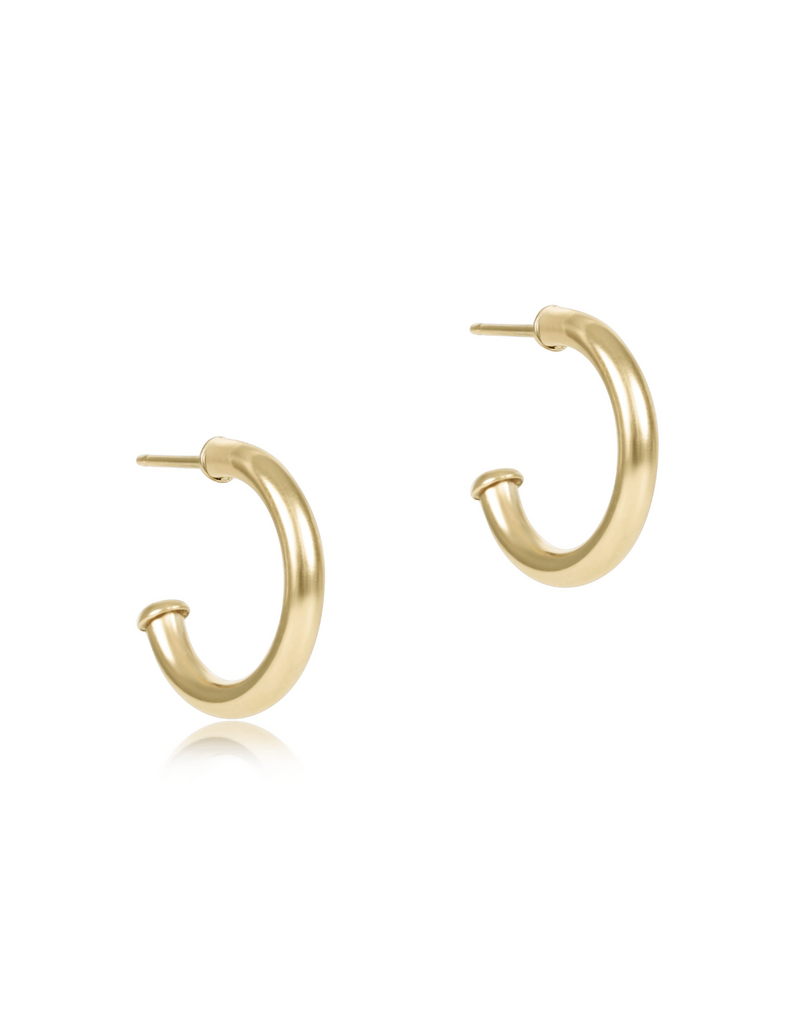 enewton Round 2mm Smooth 0.5" Post Hoop Earrings in Gold - Juli's Wearable Art