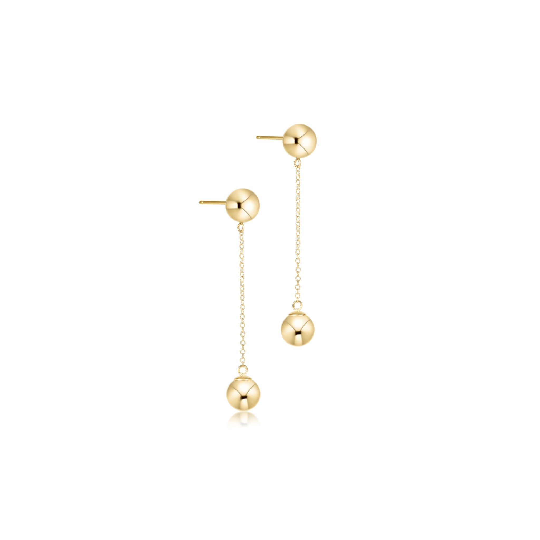 enewton Simplicity Chain Gold Drop Earrings | Gold 6mm