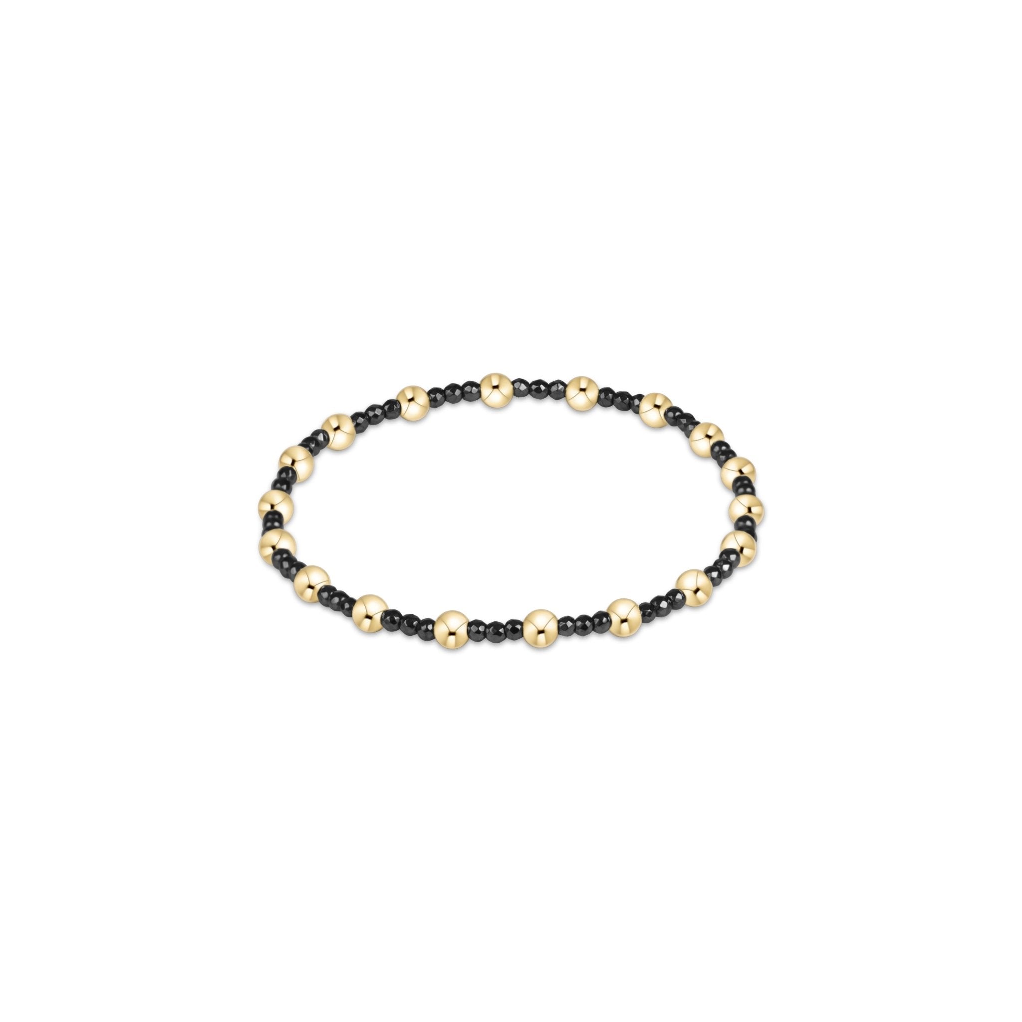 enewton Sincerity Faceted Hematite 2mm Bracelet | Extends | Gold