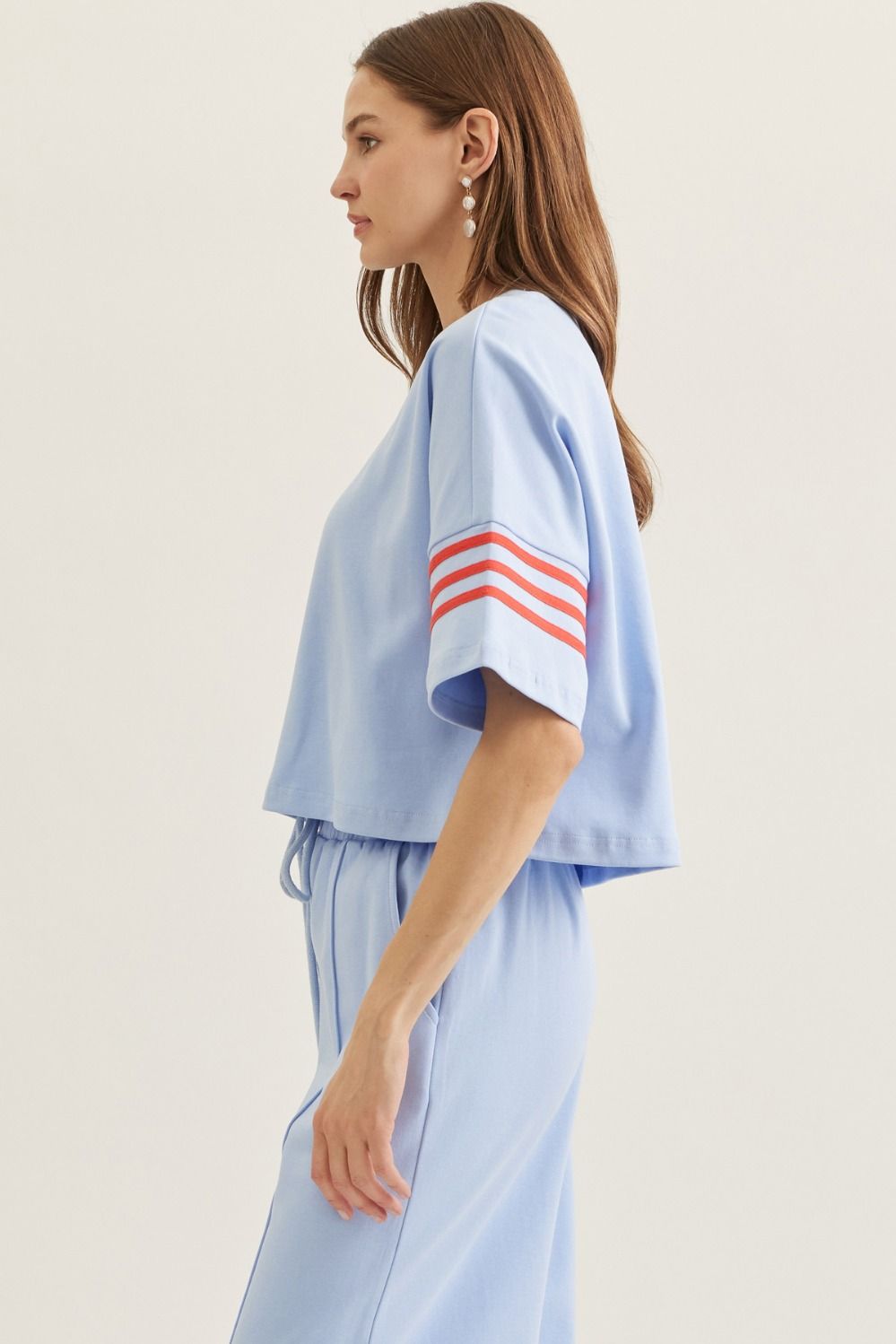 Classic Cool Stripe Sleeve Top