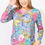 Escape by Habitat Botanical Blooms Perfect Layer Tee - Juli's Wearable Art