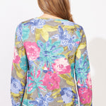 Escape by Habitat Botanical Blooms Perfect Layer Tee - Juli's Wearable Art