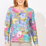 Escape by Habitat Botanical Blooms Perfect Layer Tee - Juli's Wearable Art