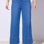 Escape by Habitat Comfort Knit Denim Relaxed Leg Jeans | Mid Wash - Juli's Wearable Art