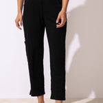 Escape by Habitat Cotton Slub Edgewater Flood Pant | Black - Juli's Wearable Art
