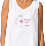 Escape by Habitat Destination Cocktails V - Neck Tank - Juli's Wearable Art