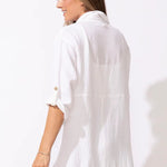 Escape by Habitat Everyday Summer Shirt | White - Juli's Wearable Art