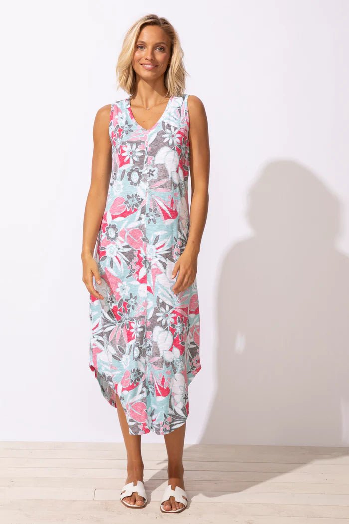 Escape by Habitat Fiji Floral Bistro Dress | Poppy - Juli's Wearable Art