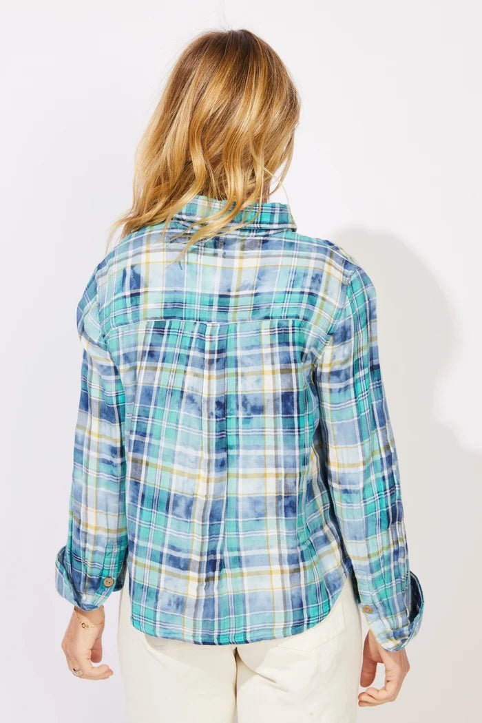 Escape by Habitat Hazy Plaid Weekend Shirt | Harbor - Juli's Wearable Art