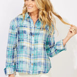 Escape by Habitat Hazy Plaid Weekend Shirt | Harbor - Juli's Wearable Art
