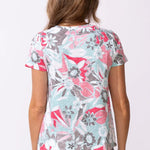Escape by Habitat Peruvian Cotton Fiji Floral Tee | Poppy - Juli's Wearable Art