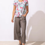 Escape by Habitat Peruvian Cotton Fiji Floral Tee | Poppy - Juli's Wearable Art