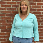 Escape by Habitat Textured Peruvian Cotton Chill Jacket | Mint - Juli's Wearable Art