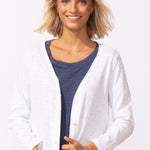 Escape by Habitat Textured Peruvian Cotton Chill Jacket | White - Juli's Wearable Art