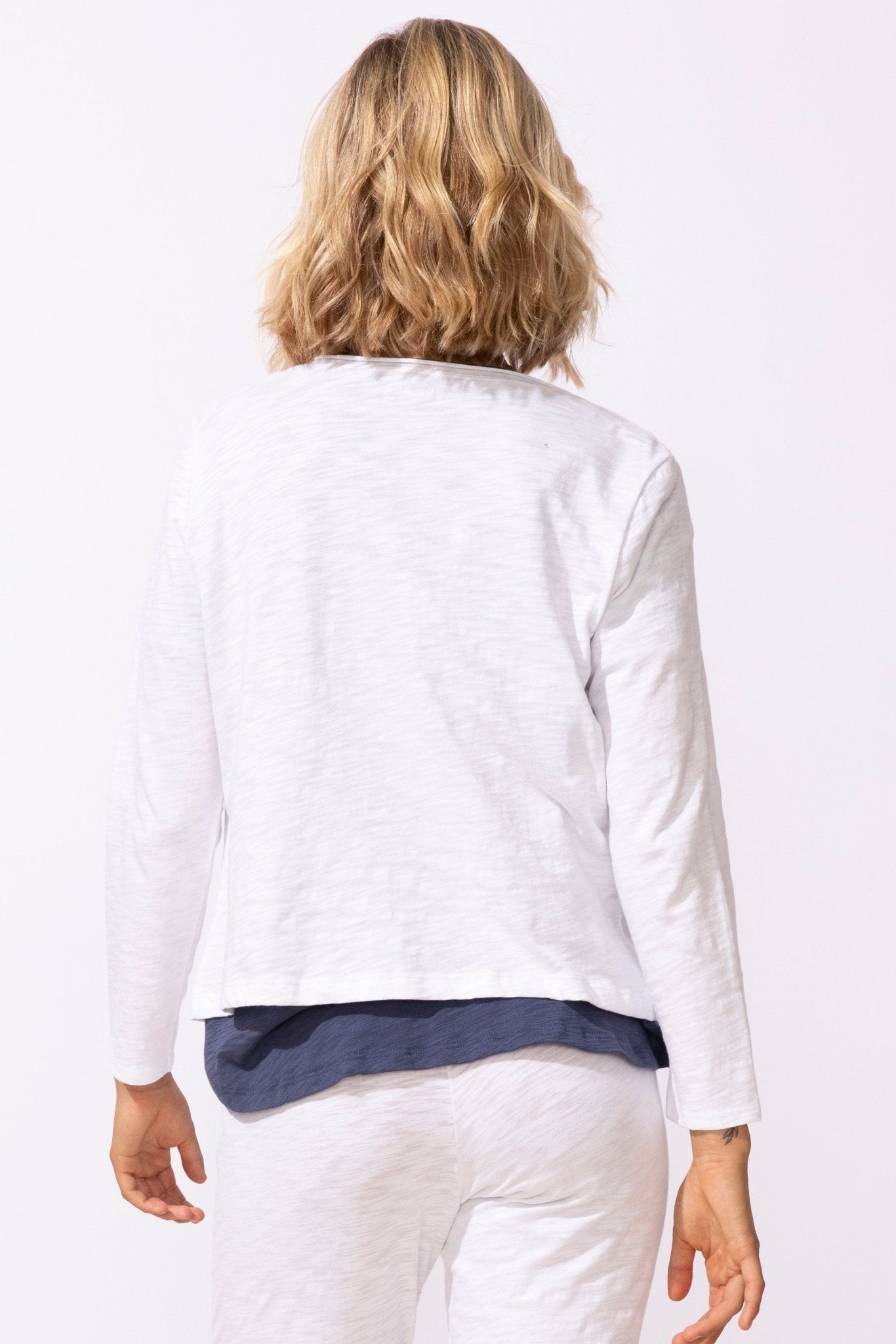 Escape by Habitat Textured Peruvian Cotton Chill Jacket | White - Juli's Wearable Art