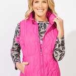 Escape by Habitat Wave Quilt Summit Vest | Fuchsia - Juli's Wearable Art