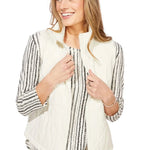 Escape by Habitat Wave Quilt Summit Vest | Pearl - Juli's Wearable Art