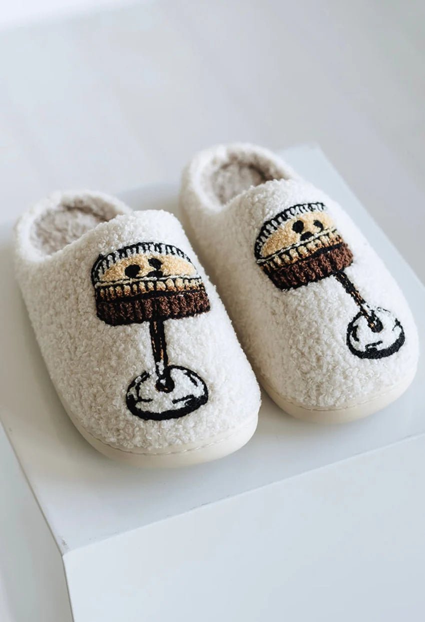 Espresso Martini Party Slippers - Juli's Wearable Art