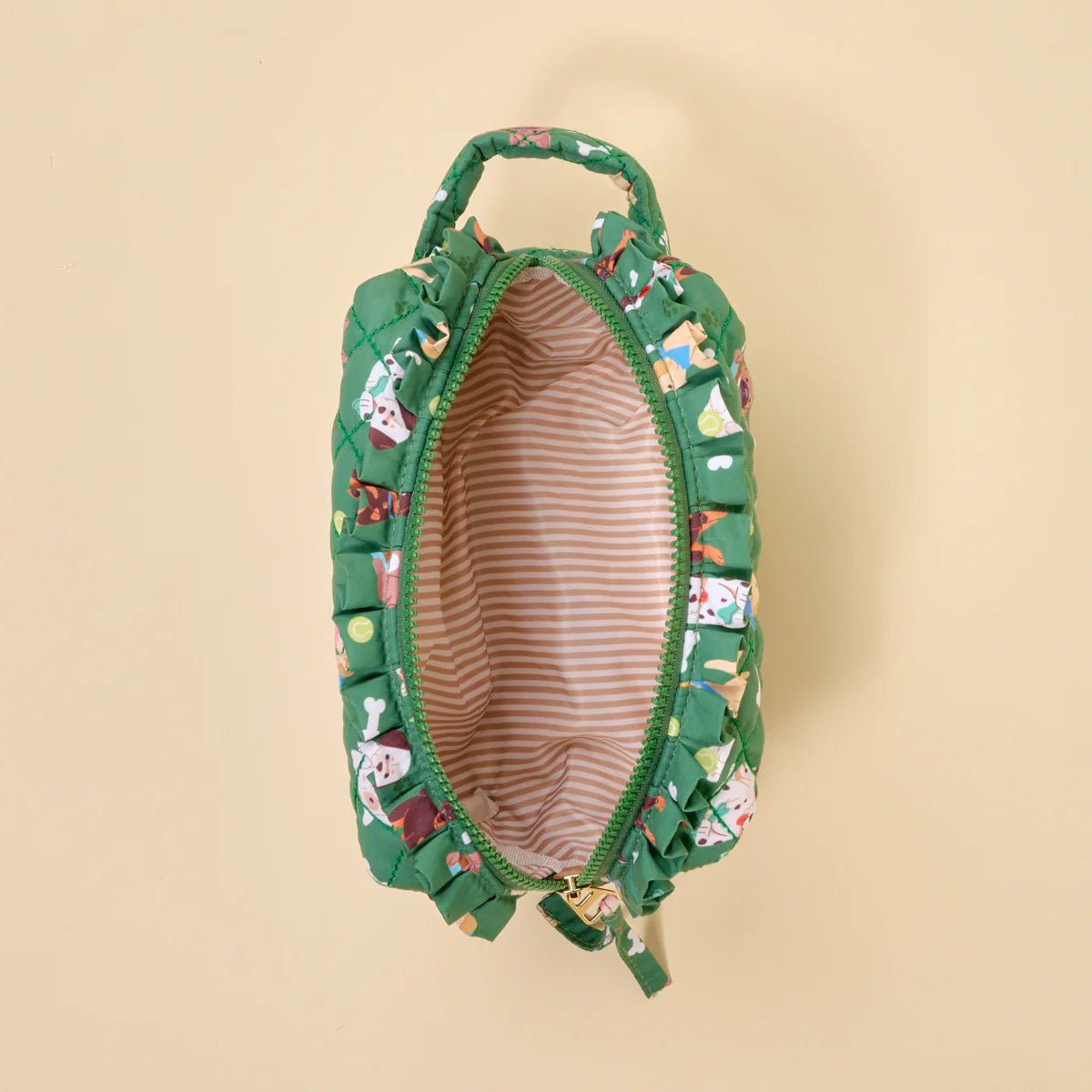 Essentials Quilted Cosmetic Pouch | Dog Days - Juli's Wearable Art