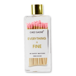 Everything is Fine | Light Pink Matches in Glass Bottle - Juli's Wearable Art