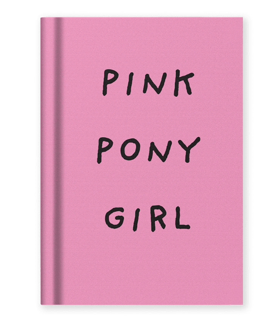 Fabric Hardback Notebook | Pink Pony Girl - Juli's Wearable Art