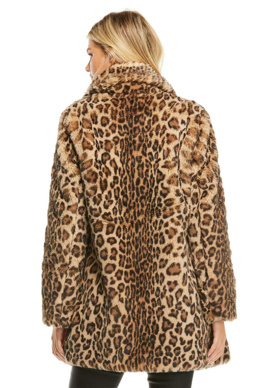 Leopard Faux Fur Le Mink Jacket