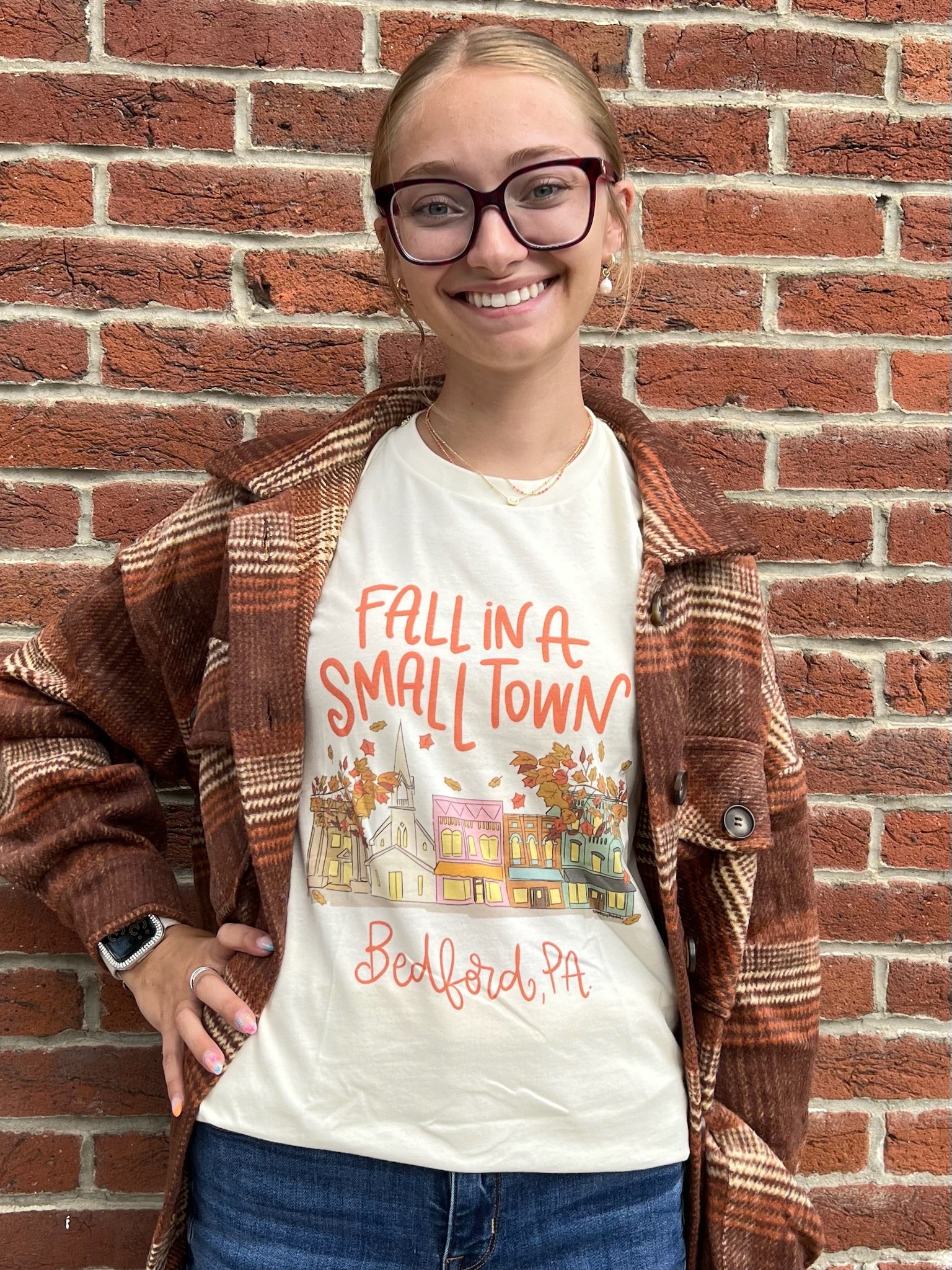 Fall in a Small Town - Bedford PA Tee