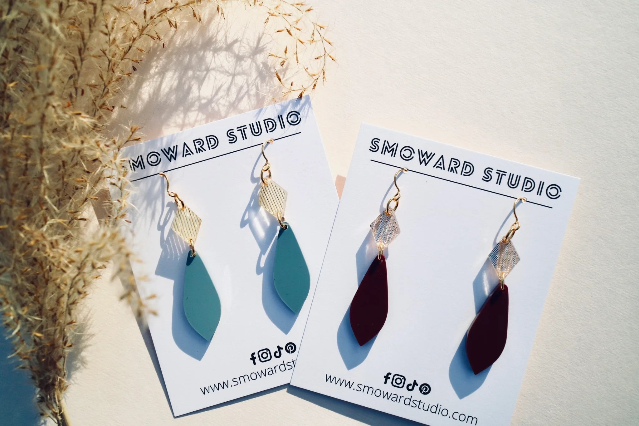 Fall Minimalist Pendant Earrings
