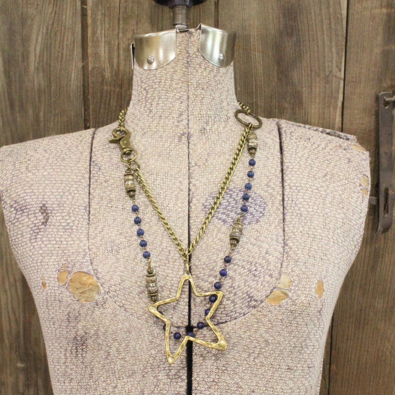 Falling Stars Layered Necklace - Juli's Wearable Art