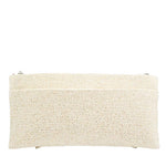 Fancy Bow Beaded Ivory Bow Crossbody Clutch - Juli's Wearable Art