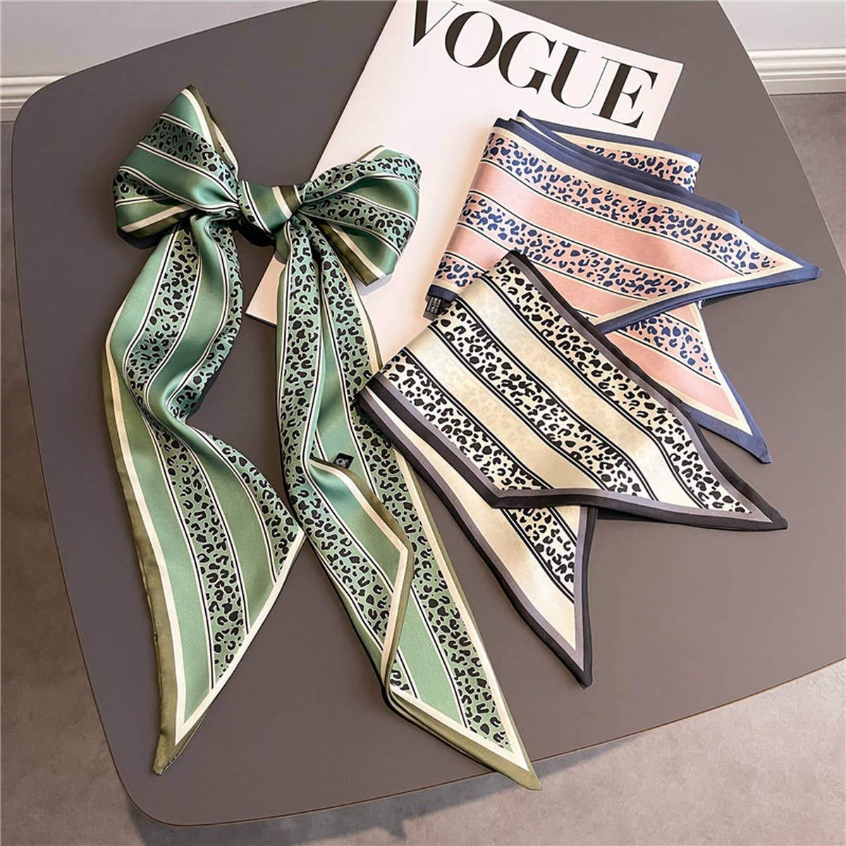 FASHIONABLE AND VERSATILE DOUBLE - LAYER HEAD SCARF - Juli's Wearable Art