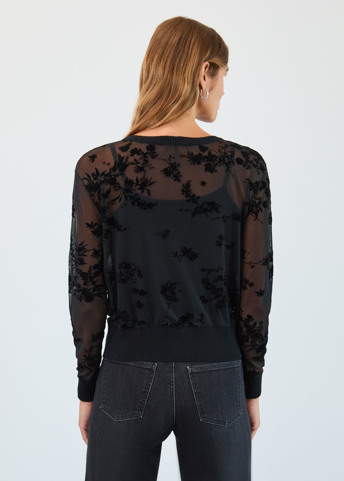 FDJ 2 - Piece Mesh Cardigan Set – Black - Juli's Wearable Art