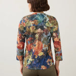 FDJ 3/4 Sleeve Henley Top | Tallulah - Juli's Wearable Art