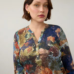 FDJ 3/4 Sleeve Henley Top | Tallulah - Juli's Wearable Art