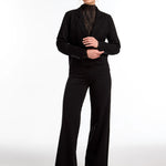FDJ Black Cropped Blazer – Ponte de Roma - Juli's Wearable Art