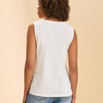 FDJ Boat Neck Cami | White - Juli's Wearable Art