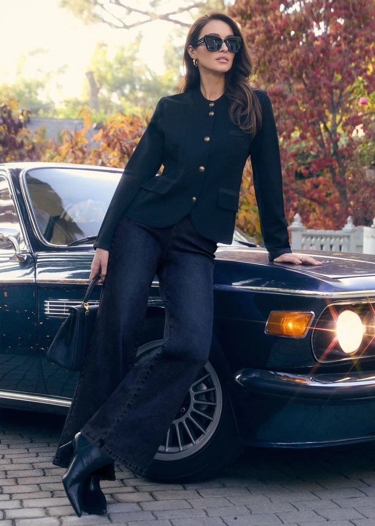 FDJ Braid Detail Blazer – Black - Juli's Wearable Art